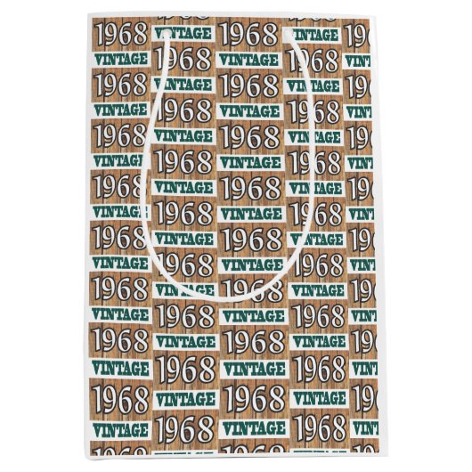 Geboren in 1968 middelgrote cadeautas (Voorkant)