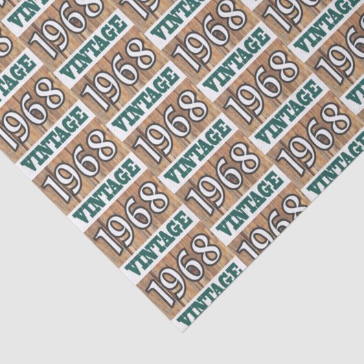 Geboren in 1968 tissuepapier (Detail)