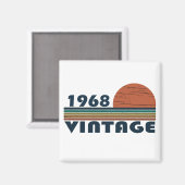 Geboren in 1968 verjaardag magneet (Voorkant / Achterkant)