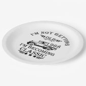 Geboren in 1968  verjaardag mannen cadeau papieren bordje (Gekanteld)