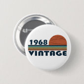Geboren in 1968  verjaardag ronde button 5,7 cm (Voorkant /achterkant)