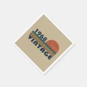 Geboren in 1968 verjaardag servet (Hoek)