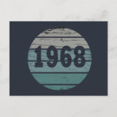 Geboren in 1968  verjaardagscadeau feestdagenkaart (Voorkant)