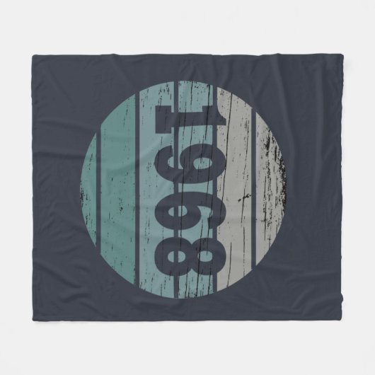 Geboren in 1968 verjaardagscadeau fleece deken (Voorkant (Horizontaal))