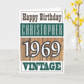 Geboren in 1969 Greetings Card Kaart (Gele Bloem)