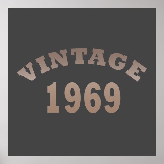 Geboren in 1969, klassiek poster (Voorkant)