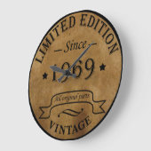 Geboren in 1969, klassieke rustige retro grote klok (Hoek)