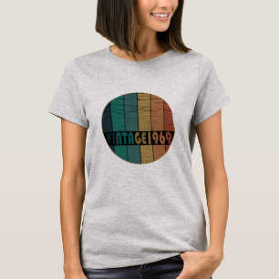 Geboren in 1969 kleurvol vintage verjaardagscadeau t-shirt
