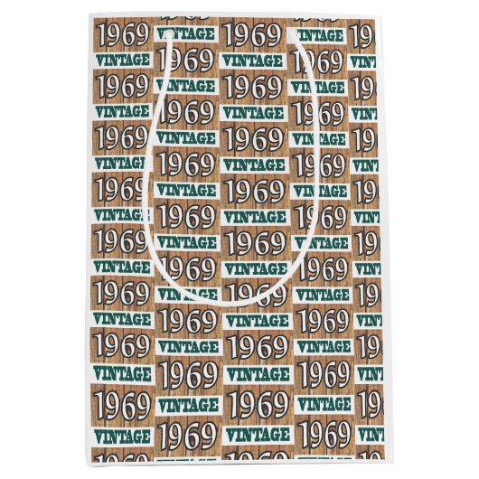 Geboren in 1969 middelgrote cadeautas (Voorkant)