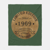 Geboren in 1969 op  verjaardag fleece deken (Voorkant)