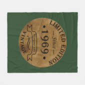 Geboren in 1969 op  verjaardag fleece deken (Voorkant (Horizontaal))