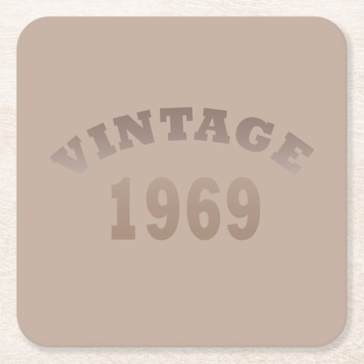 Geboren in 1969 op  verjaardag kartonnen onderzetters (Voorkant)