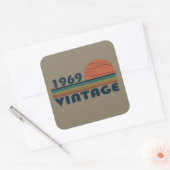 Geboren in 1969 op verjaardag vierkante sticker (Envelop)