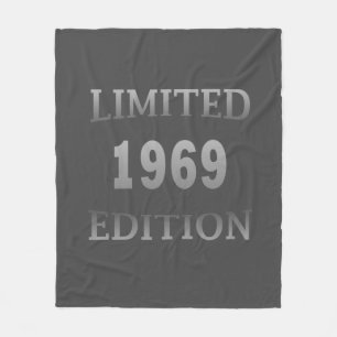 geboren in 1969  verjaardag fleece deken