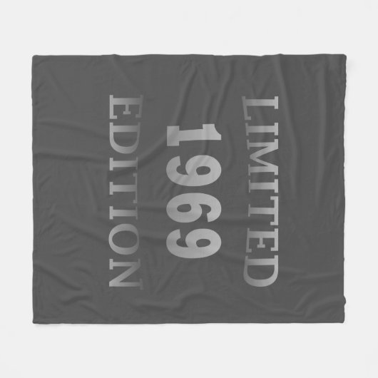 geboren in 1969  verjaardag fleece deken (Voorkant (Horizontaal))