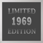 geboren in 1969  verjaardag poster (Voorkant)