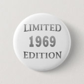 geboren in 1969  verjaardag ronde button 5,7 cm (Voorkant)