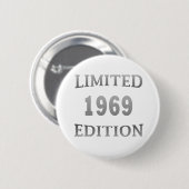 geboren in 1969  verjaardag ronde button 5,7 cm (Voorkant /achterkant)