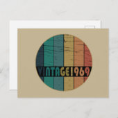 Geboren in 1969  verjaardagscadeau feestdagenkaart (Voorkant / Achterkant)