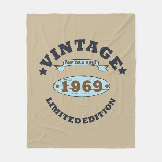 Geboren in 1969  verjaardagscadeau fleece deken (Voorkant)