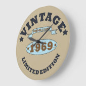 Geboren in 1969  verjaardagscadeau grote klok (Hoek)