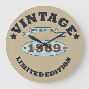 Geboren in 1969  verjaardagscadeau grote klok