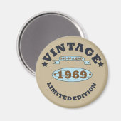 Geboren in 1969  verjaardagscadeau magneet (Voorkant / Achterkant)