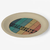 Geboren in 1969  verjaardagscadeau papieren bordje (Gekanteld)