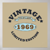 Geboren in 1969  verjaardagscadeau poster (Voorkant)