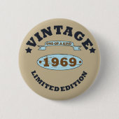 Geboren in 1969 verjaardagscadeau ronde button 5,7 cm (Voorkant)