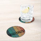 Geboren in 1969  verjaardagscadeau ronde kartonnen onderzetter (Insitu)