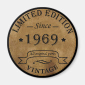 Geboren in 1969  verjaardagsfeest magneet (Voorkant)