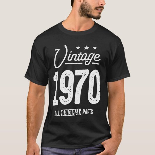  geboren in 1970 - 52e verjaardag Retro Classic T-shirt (Voorkant)