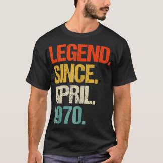 Geboren in 1970 54 jaar oud Made in 1970 54th Birt T-shirt