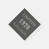 Geboren in 1970 elegant verjaardagsfeestje servet (Hoek)