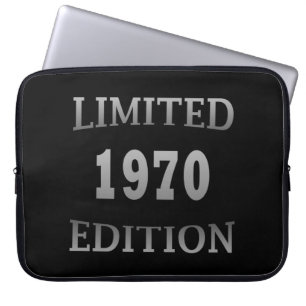 Geboren in 1970 elegante moderne verjaardagscadeau laptop sleeve