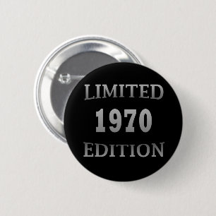 Geboren in 1970 elegante moderne verjaardagscadeau ronde button 5,7 cm