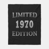 Geboren in 1970 Limited Edition verjaardagscadeau Fleece Deken (Voorkant)
