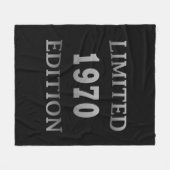 Geboren in 1970 Limited Edition verjaardagscadeau Fleece Deken (Voorkant (Horizontaal))