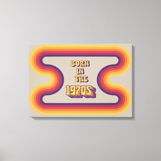 Geboren in 1970, Millennials, Gen X, Geboortejaar Canvas Afdruk (Voorkant)