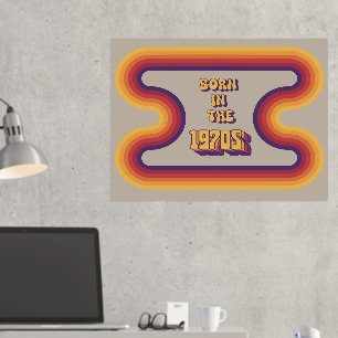 Geboren in 1970, Millennials, Gen X, Geboortejaar Folie Afdrukken