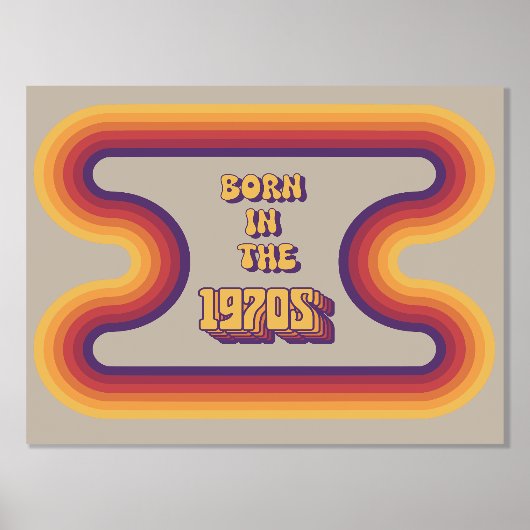Geboren in 1970, Millennials, Gen X, Geboortejaar Folie Afdrukken (Voorkant)