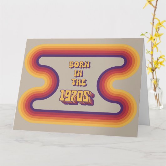 Geboren in 1970, Millennials, Gen X, Geboortejaar Kaart (Gele Bloem)