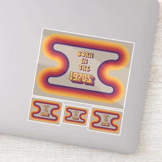 Geboren in 1970, Millennials, Gen X, Geboortejaar Sticker (Detail)