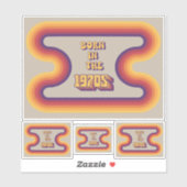 Geboren in 1970, Millennials, Gen X, Geboortejaar Sticker (Vel)