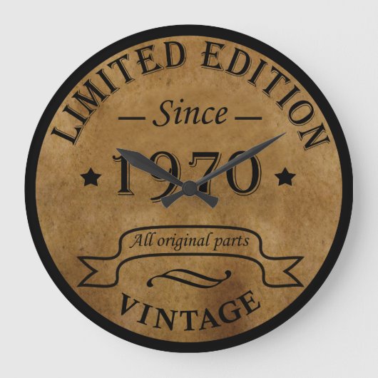 Geboren in 1970 op  verjaardag grote klok (Voorkant)