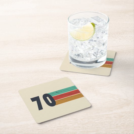 Geboren in 1970 op  verjaardag kartonnen onderzetters (Insitu)