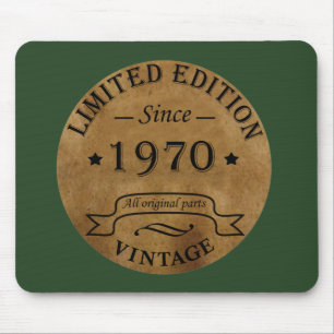 Geboren in 1970 op  verjaardag muismat