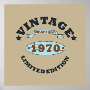 Geboren in 1970 op  verjaardag poster