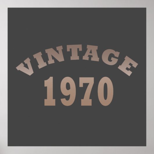 Geboren in 1970 op  verjaardag poster (Voorkant)